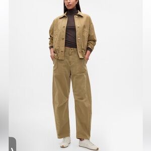 GAP Mid Rise Twill Barrel Pants Size 8